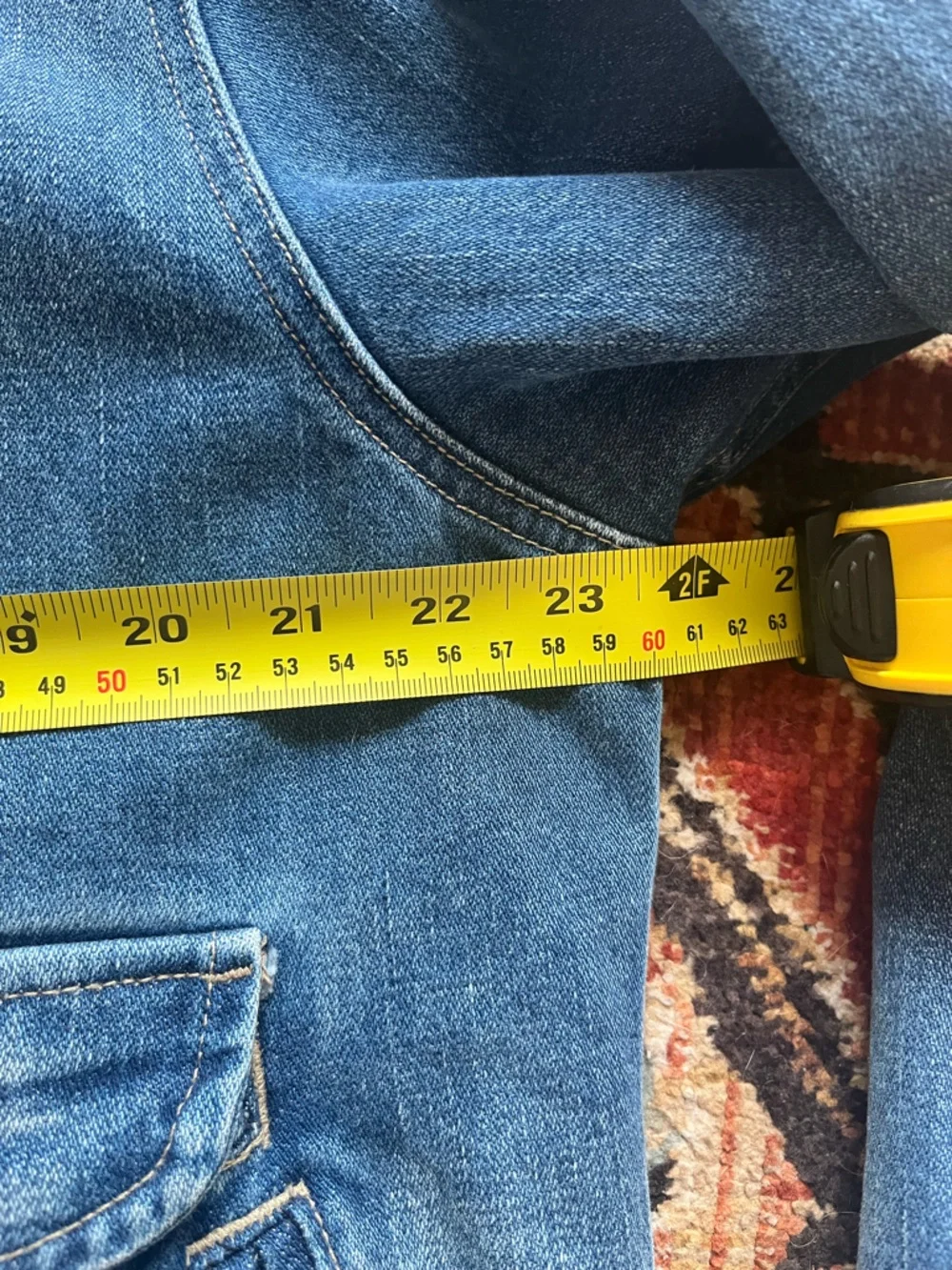 Imogene + Willie - quilt lined washed denim chore coat, size large - Picture 4 of 4